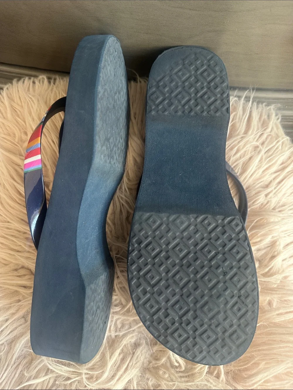 Tory Burch glossy navy